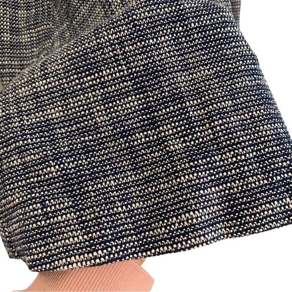 GAP Blue Tweed Sleeveless Fit and Flair Mini Dress - Picture 5 of 7